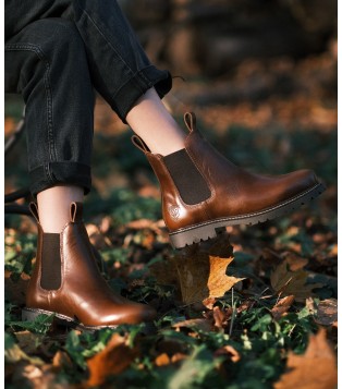 Chelsea Boots Honey 100% cuir - Héritage Farmer | GSF