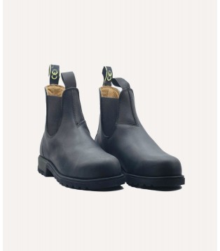 Chelsea Boots Black de sécurité et en cuir | GSF