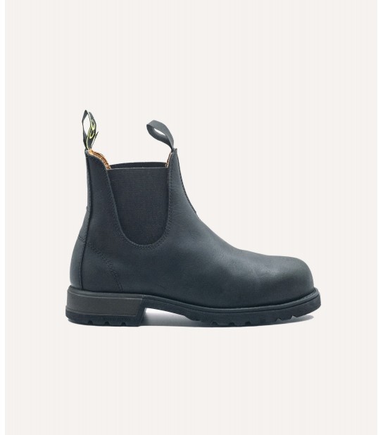 Chelsea Boots Black de sécurité et en cuir | GSF