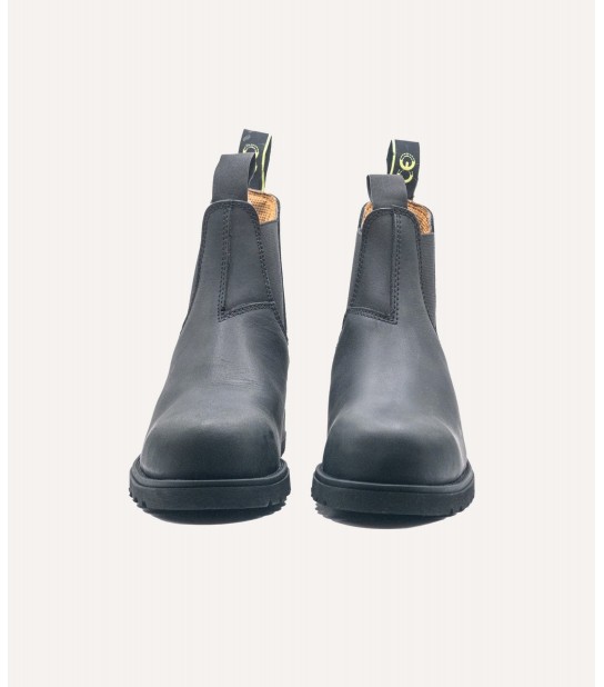 Chelsea Boots Black de sécurité et en cuir | GSF