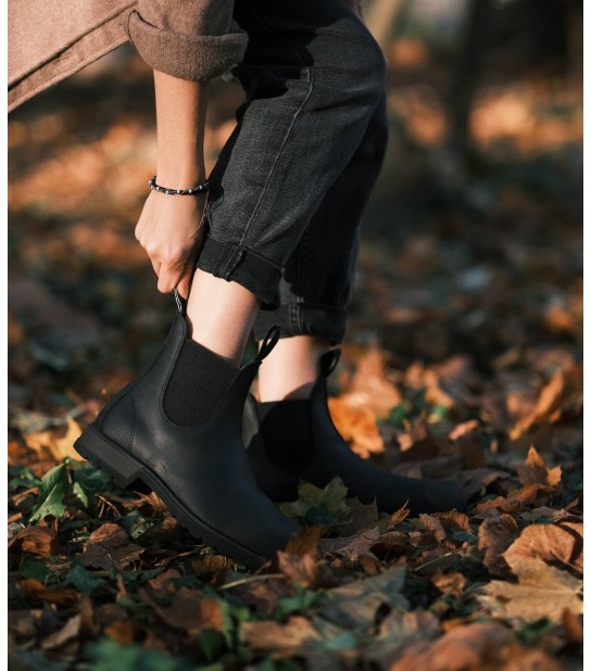 Chelsea Boots Black de sécurité et en cuir | GSF