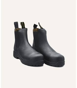 Chelsea Boots Black de sécurité et en cuir | GSF