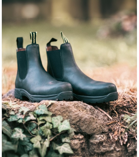 Chelsea Boots Black de sécurité et en cuir | GSF