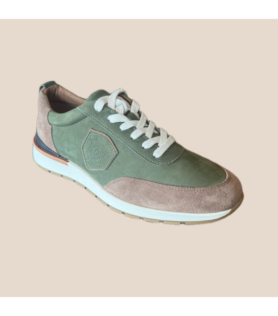 Basket ANDREW, en cuir nubuck