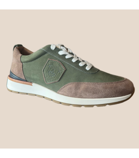 Basket ANDREW, en cuir nubuck