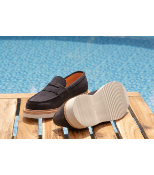 15093 - Le mocassin Homme Goodyear en Cuir Suède – Série Limitée – Fabrication Portugaise