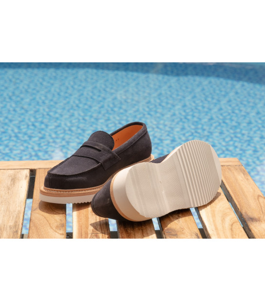 15093 - Le mocassin Homme Goodyear en Cuir Suède – Série Limitée – Fabrication Portugaise