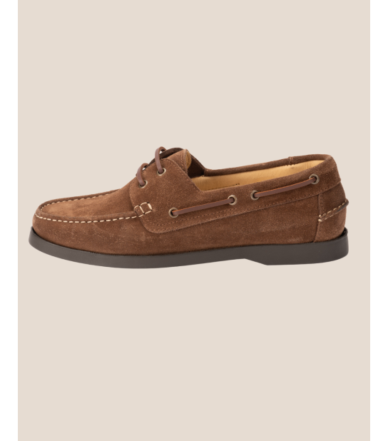 Mocassin HENRI style bateau homme en cuir nubuck – Héritage Farmer