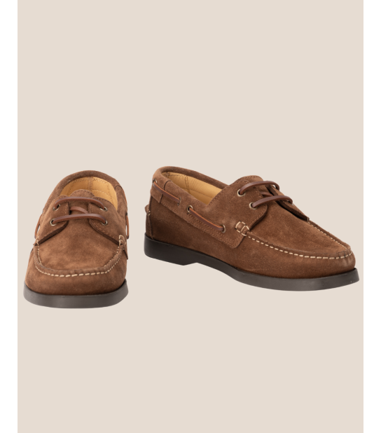 Mocassin HENRI style bateau homme en cuir nubuck – Héritage Farmer