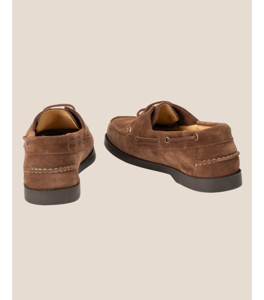 Mocassin HENRI style bateau homme en cuir nubuck – Héritage Farmer
