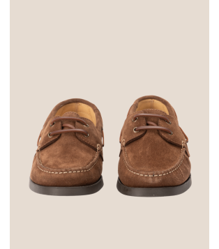 Mocassin HENRI style bateau homme en cuir nubuck – Héritage Farmer
