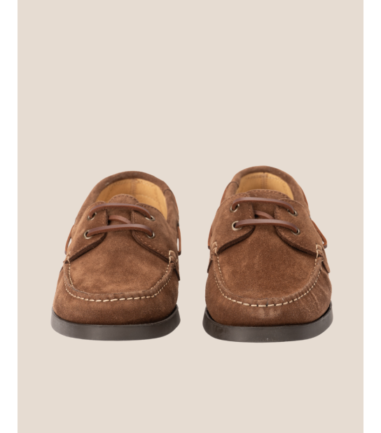 Mocassin HENRI style bateau homme en cuir nubuck – Héritage Farmer