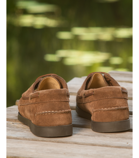 Mocassin HENRI style bateau homme en cuir nubuck – Héritage Farmer